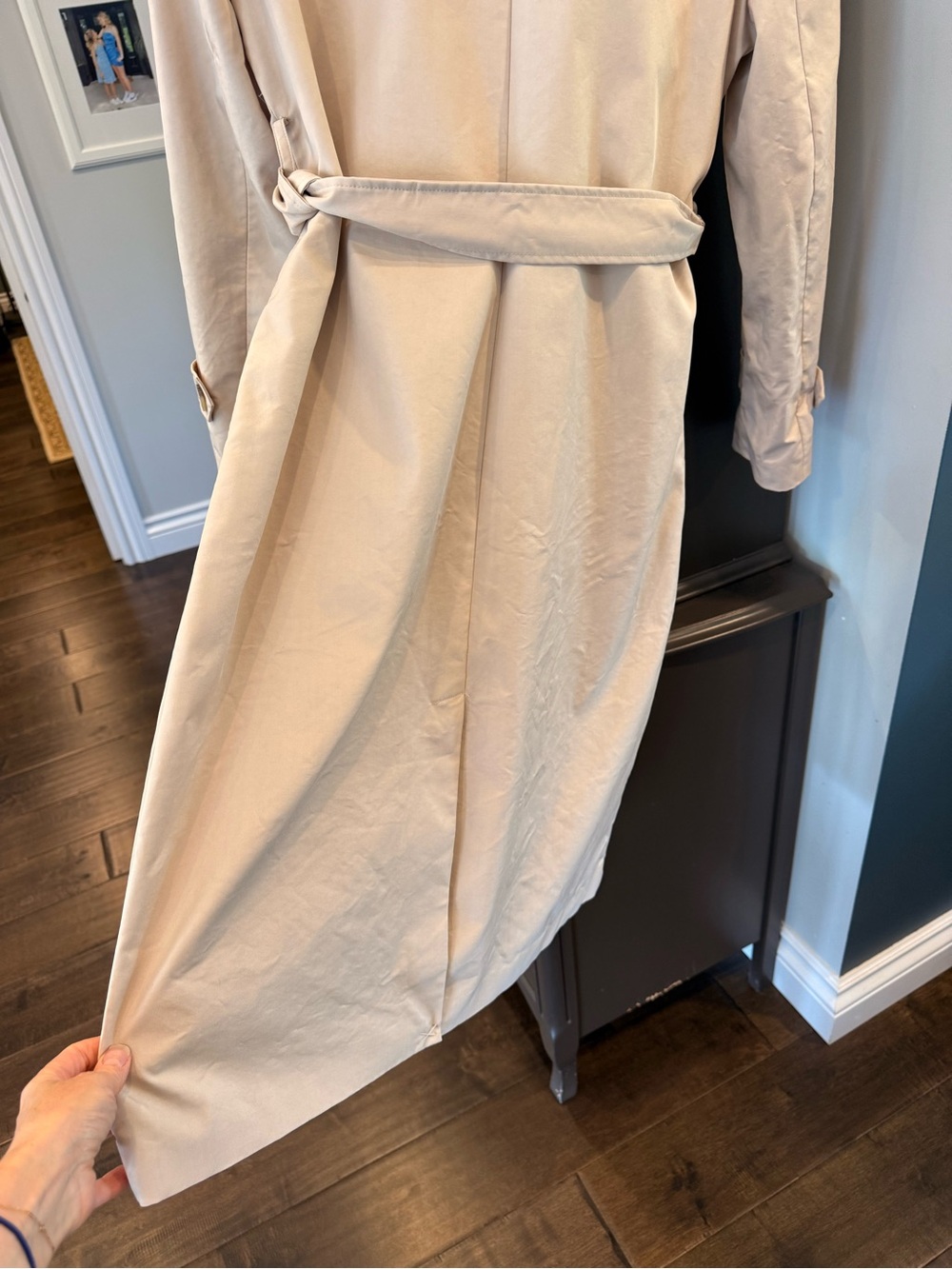 Ever New Cream Double-Breasted Trench Coat with Tie Waist - Picture 3 of 7
